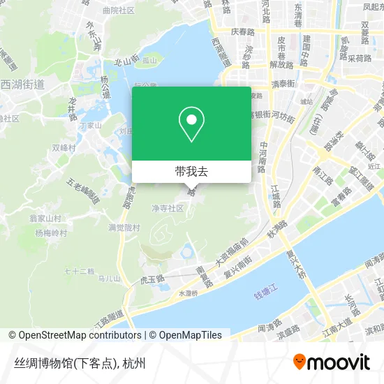 丝绸博物馆(下客点)地图