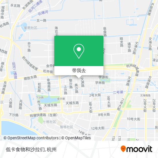 低卡食物和沙拉们地图