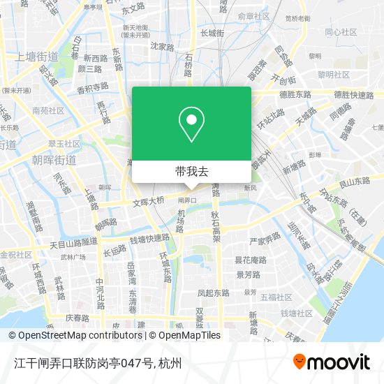 江干闸弄口联防岗亭047号地图