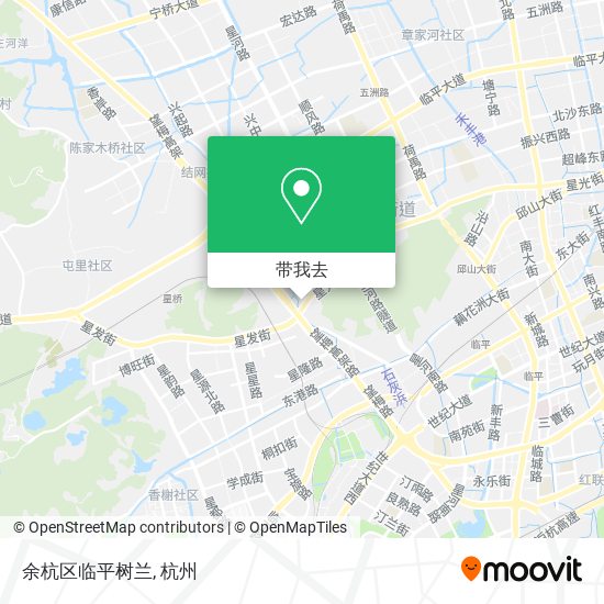 余杭区临平树兰地图