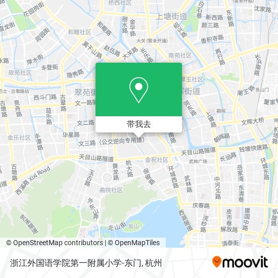 浙江外国语学院第一附属小学-东门地图