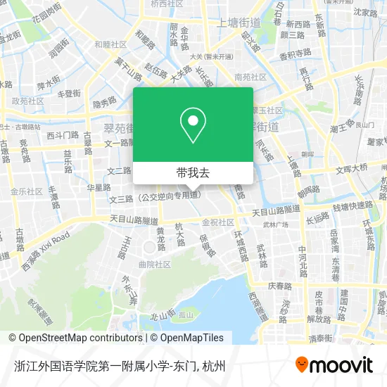 浙江外国语学院第一附属小学-东门地图
