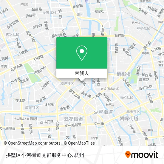 拱墅区小河街道党群服务中心地图