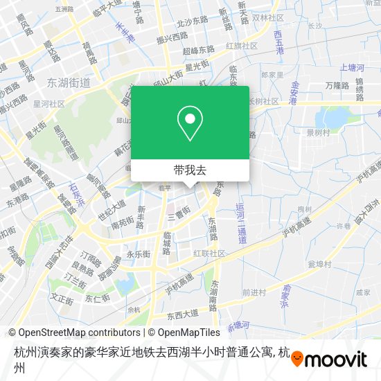 杭州演奏家的豪华家近地铁去西湖半小时普通公寓地图