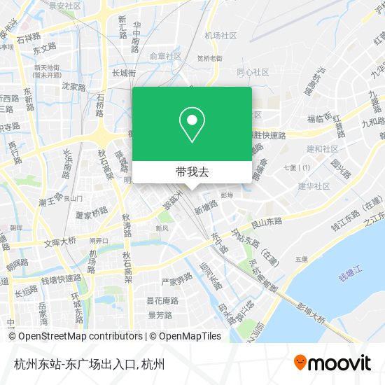 杭州东站-东广场出入口地图