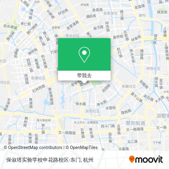 保俶塔实验学校申花路校区-东门地图