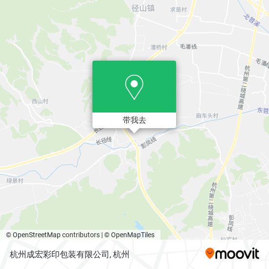 杭州成宏彩印包装有限公司地图