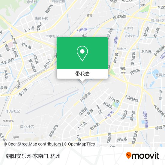 朝阳安乐园-东南门地图