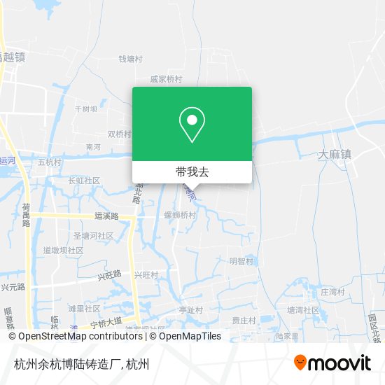 杭州余杭博陆铸造厂地图