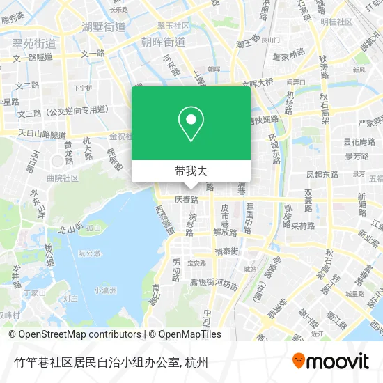 竹竿巷社区居民自治小组办公室地图