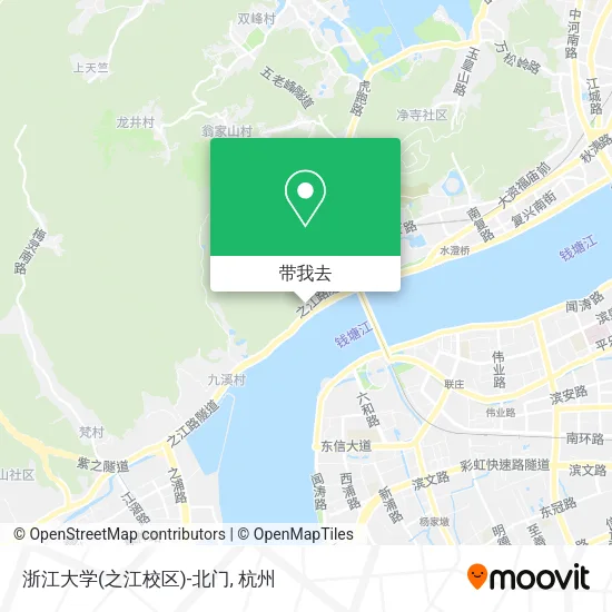 浙江大学(之江校区)-北门地图