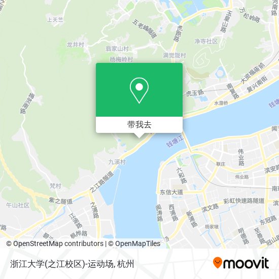 浙江大学(之江校区)-运动场地图