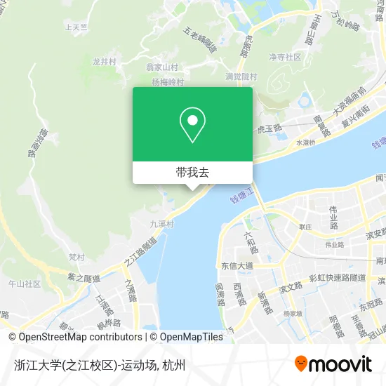 浙江大学(之江校区)-运动场地图