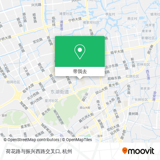 荷花路与振兴西路交叉口地图
