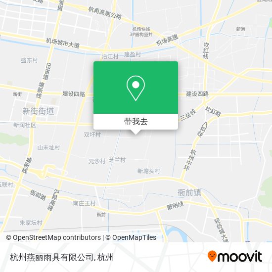 杭州燕丽雨具有限公司地图
