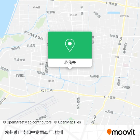杭州萧山南阳中意雨伞厂地图