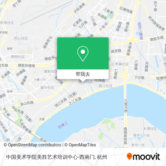 中国美术学院美胜艺术培训中心-西南门地图
