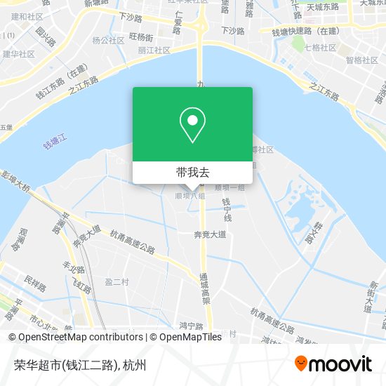 荣华超市(钱江二路)地图