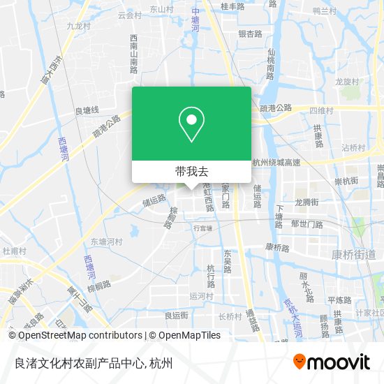 良渚文化村农副产品中心地图