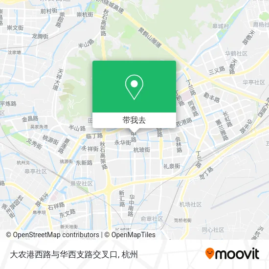 大农港西路与华西支路交叉口地图