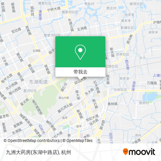 九洲大药房(东湖中路店)地图