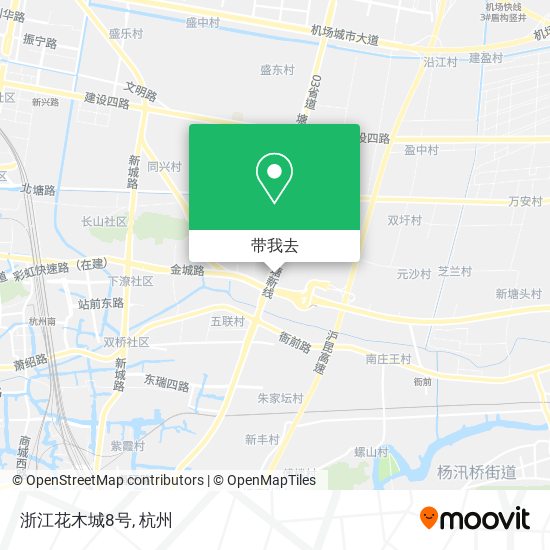 浙江花木城8号地图