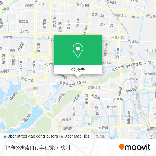 怡和公寓南自行车租赁点地图
