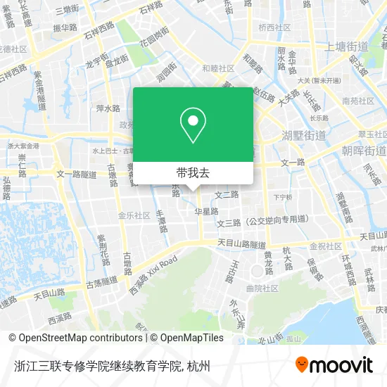 浙江三联专修学院继续教育学院地图
