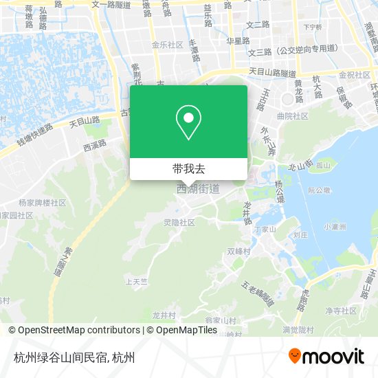杭州绿谷山间民宿地图