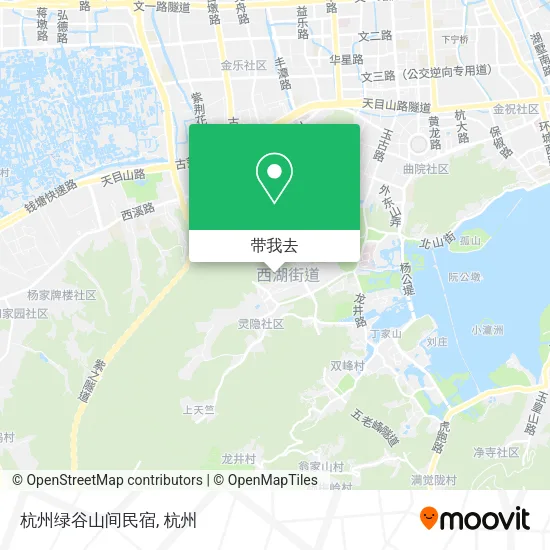 杭州绿谷山间民宿地图