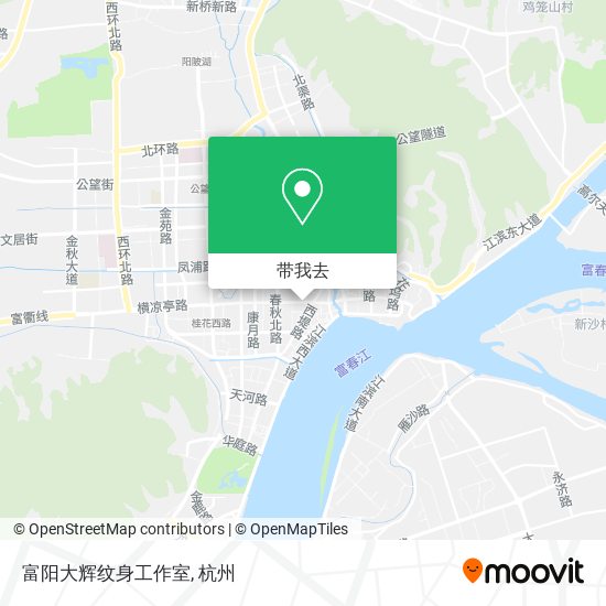 富阳大辉纹身工作室地图