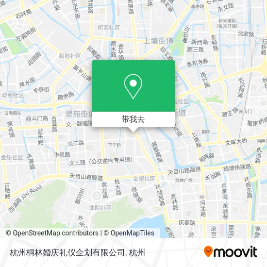 杭州桐林婚庆礼仪企划有限公司地图