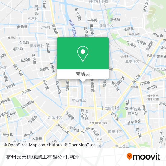 杭州云天机械施工有限公司地图