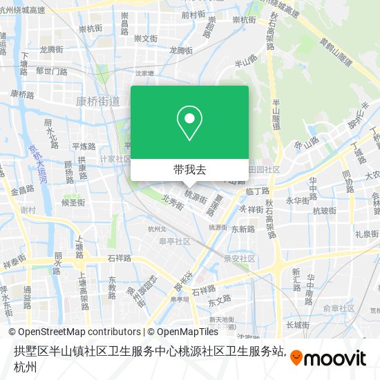 拱墅区半山镇社区卫生服务中心桃源社区卫生服务站地图
