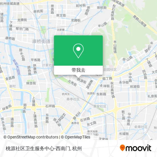 桃源社区卫生服务中心-西南门地图