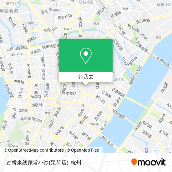 过桥米线家常小炒(采荷店)地图