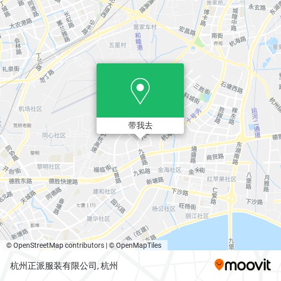 杭州正派服装有限公司地图