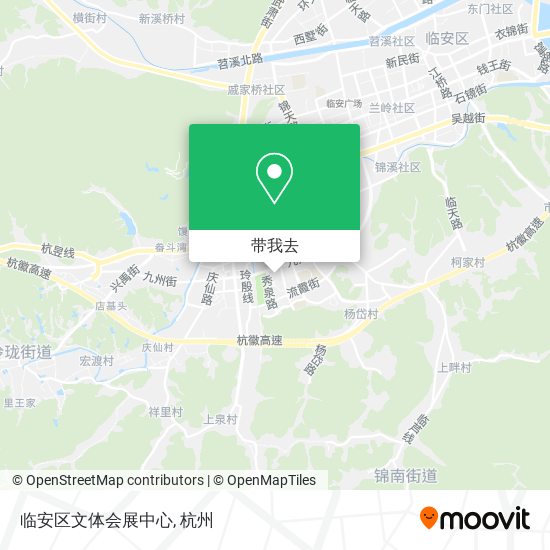 临安区文体会展中心地图