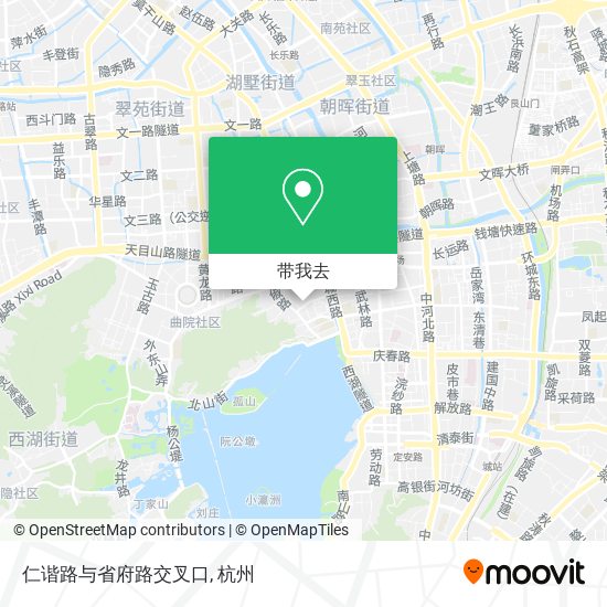 仁谐路与省府路交叉口地图