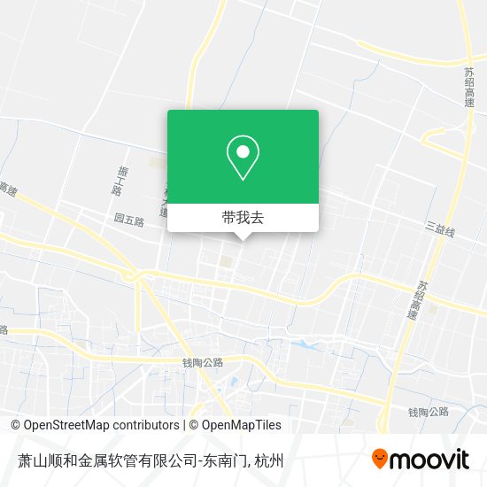 萧山顺和金属软管有限公司-东南门地图