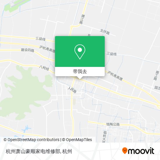 杭州萧山豪顺家电维修部地图