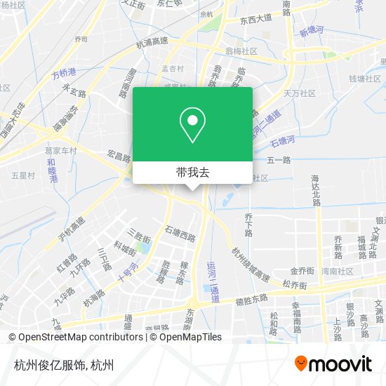 杭州俊亿服饰地图