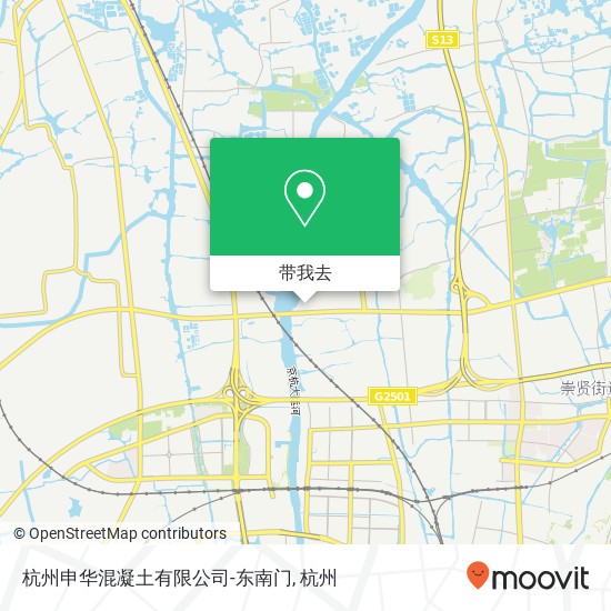 杭州申华混凝土有限公司-东南门地图
