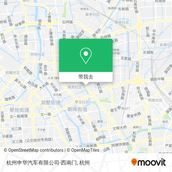 杭州申华汽车有限公司-西南门地图