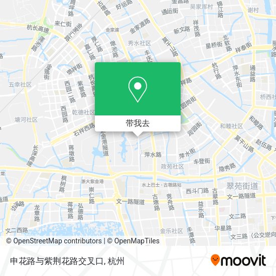 申花路与紫荆花路交叉口地图