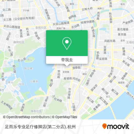足而乐专业足疗修脚店(第二分店)地图