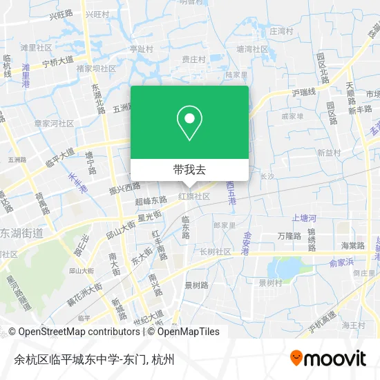 余杭区临平城东中学-东门地图