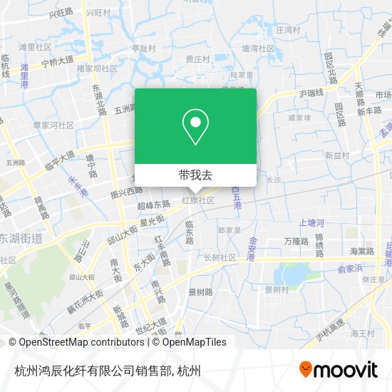 杭州鸿辰化纤有限公司销售部地图