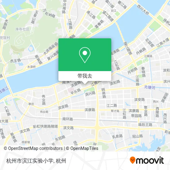 杭州市滨江实验小学地图