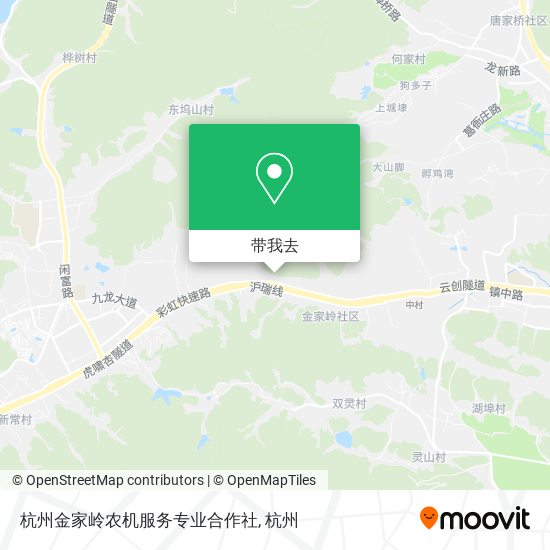杭州金家岭农机服务专业合作社地图